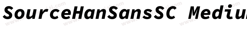 SourceHanSansSC Medium CBpc EUC H字体转换